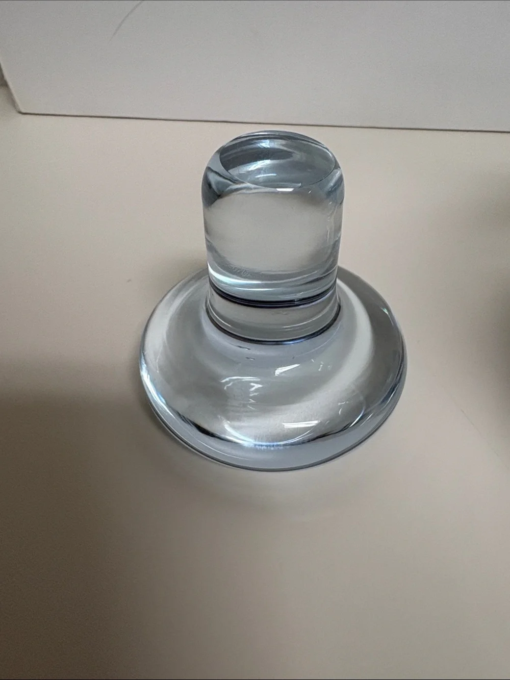 Clear Light Blue Glass Decanter from Norway